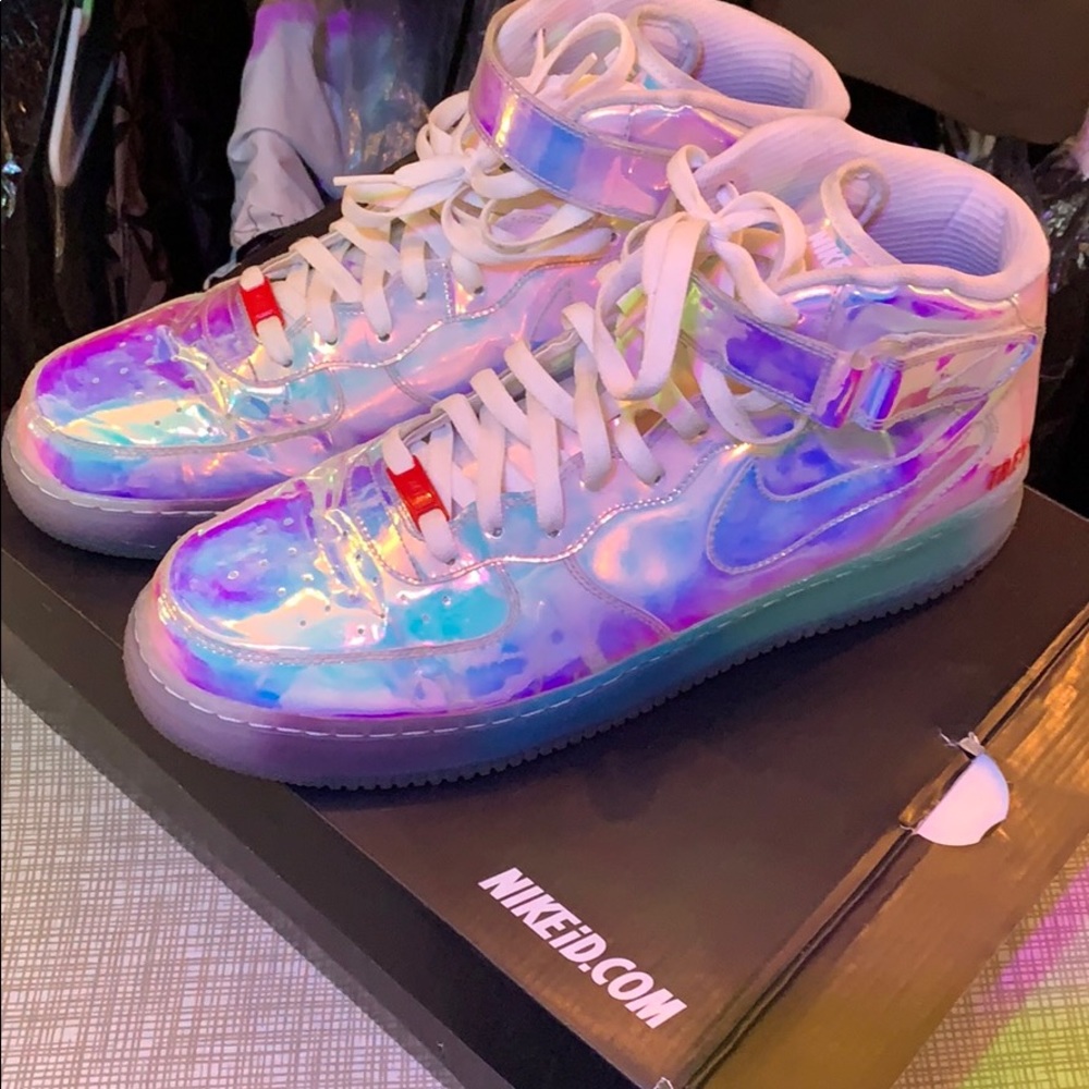 Nike ID holographic Air Force size 13